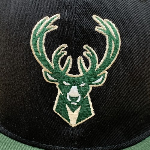 Milwaukee Bucks Hat Cap Adjustable Black Green Snapback Bobby Portis Playoffs - Picture 3 of 15