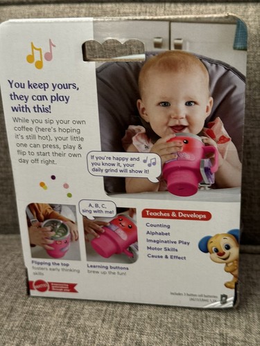 Fisher-Price PINK Laugh and Learn with Lights Music Coffee Mug - Picture 5 of 5