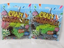 96 GLOW IN THE DARK Prank Cockroaches Realistic Plastic Fake Bugs Gag Toy Joke