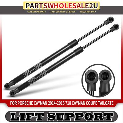 2Pcs Tailgate Lift Supports for Porsche Cayman 718 Cayman Coupe w/o Rear Wiper
