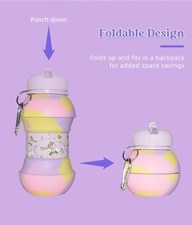 Silicone Collapsable Water bottle for Girls 