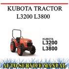 <!--F#f_0-->KUBOTA L3200 L3800 TRACTOR FACTORY WORKSHOP SERVICE, PARTS & OPERATOR MANUAL~DVD<!--F/-->