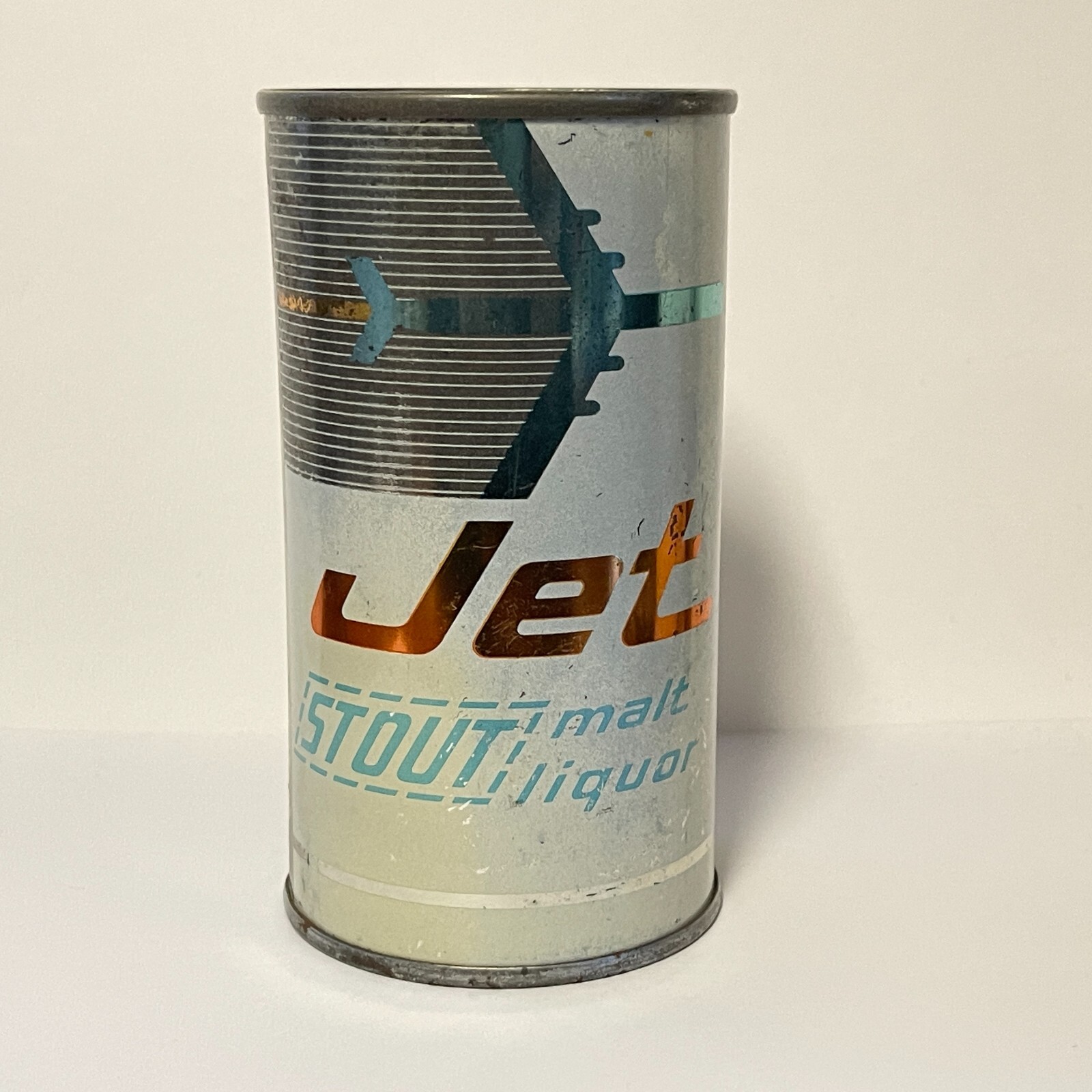 JET BEER STOUT MALT LIQUOR flat top can CANADIAN ACE BREWING CHICAGO