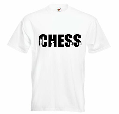 T-Shirt SCHACH - CHESS - BAUER - SCHACHMATT - KÖNIGIN in Weiß