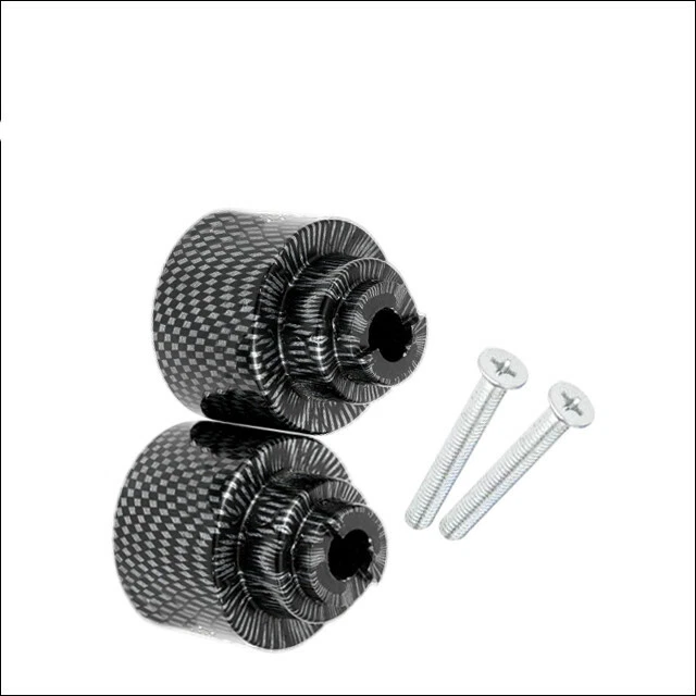 Cubierta deslizante tapa de extremo de manillar de carbono para motocicleta Honda CBR 600RR Foto 3 de 4