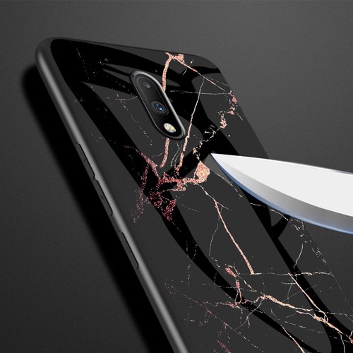 For OnePlus N200 9 8 7 Pro 7 6 5T Marble Tempered Glass Hybrid Hard Back Case - Picture 11 of 18