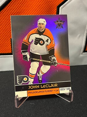 John LeClair # Philadelphia Flyers # 2000-01 Pacific Vanguard PURPLE /105 #73