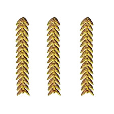 Single Gold Chevron Strip (3-Pack) Iron On Military Patch