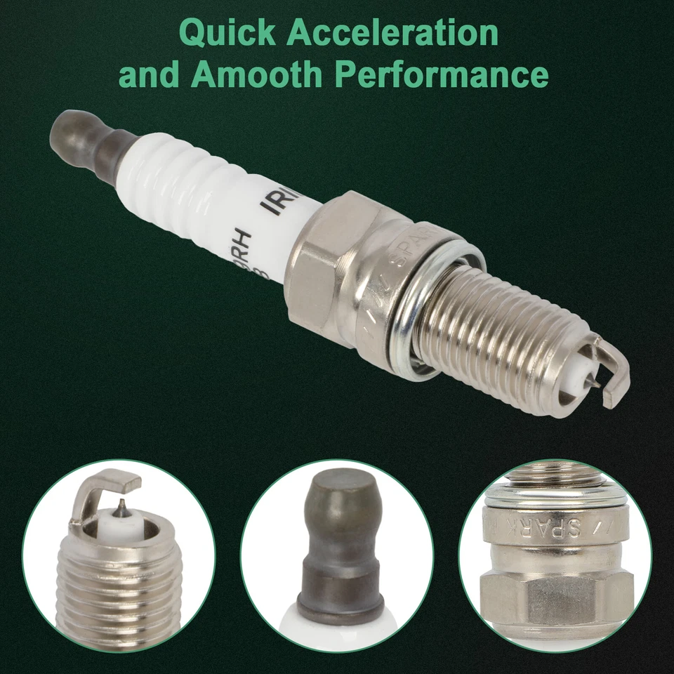 4x Iridium & Platinum Spark Plugs For Lamborghini Murcielago 2003-2010 6.2L 6.5L - Image 2 of 4
