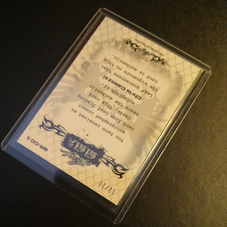 #12/25 Chris Camozzi Rookie Auto 2011 Leaf Metal MMA Autograph Card Glory UFC - Image 4 of 4