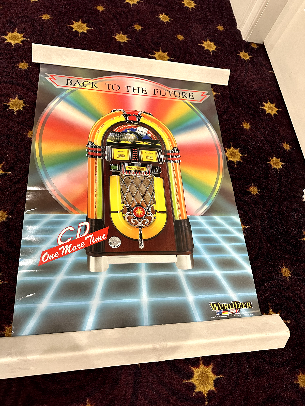 Jukebox Flyer Wurlitzer One More Time Jukebox Poster Flyer 33 1/8