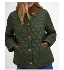 Olive ~ Barbour 30th Anniversary Cropped Liddesdale Jacket MSRP$330 British Chic