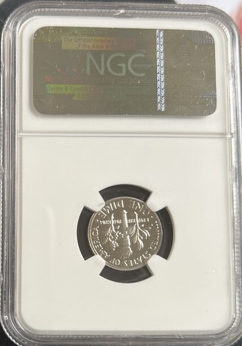1971 S 10C Roosevelt Dime NGC PF69 Cameo - Picture 2 of 2