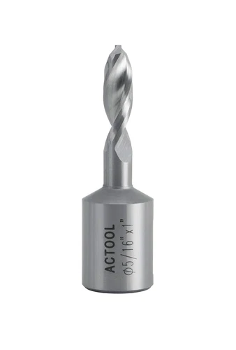 5/16'' Diameter x 1'' Depth of Cut HSS Solid Drill with 3/4'' Weldon Shank HS...