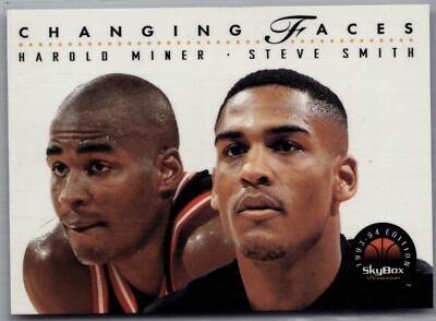 1993-94 SkyBox Premium Miami Heat Basketball Card #305 Harold Miner/Steve Smith