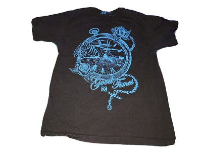 Mens M 310 Good Times Nautical Pocket Watch Tattoo T Shirt Distressed 