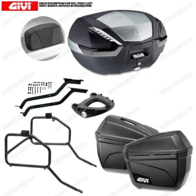 Set GIVI Top Case V47NT And Side Bags E22N für Triumph Tiger 800 XC/XR ( 11>1