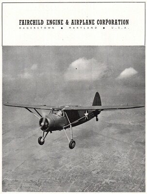 Vintage Fairchild Engine and Aircraft Corporation Argus Werbung - Original 1943