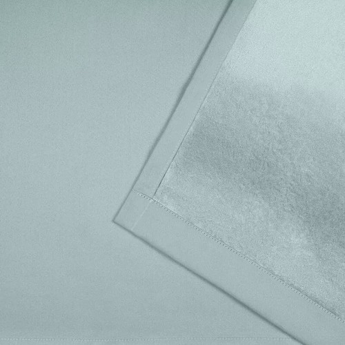 EXCLUSIVE HOME CATARINA LAYERED BLACKOUT/SHEER GROMMET PANEL PAIR, GREEN 52"X63" - Picture 5 of 9