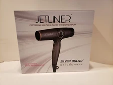 Stylecraft Silver Bullet Jetliner Professional Lightweight Dryer Digital Display