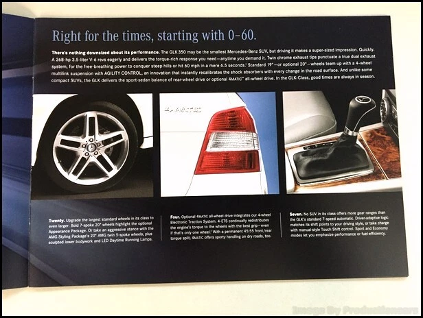 2011 Mercedes Benz GLK-Class GLK350 GLK 18-page Sales Brochure Catalog - Image 4 of 4