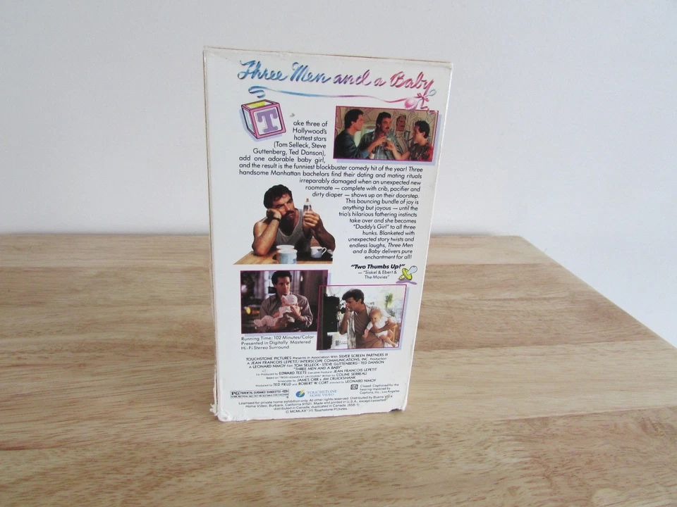 Three Men and a Baby Tom Selleck Steve Guttenberg Ted Danson Blockbuster Comedy Foto 2 de 2
