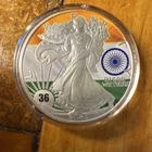 American Eagle colorized 2025 Silver Coin 1 oz 0.999 Uncertified type 2