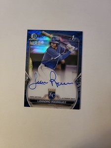 2023 Bowman Chrome Lizandro Rodriguez 1st Bowman Auto Blue 102/150 - SD6068