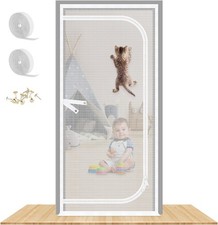 Reinforced Cat Screen Door, 32X82  Heavy Duty Pets Proof 32X82  