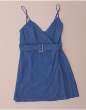 ZARA Womens Slip Dress UK 12 Medium Blue BL23
