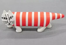Mini Figure Striped Red "Capsule Q Museum Lisa Larson Mikey Lots of cats