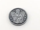 Guardian Angel Protect Us All Medal Token Gray Tone Metal Coin 1-3/16"