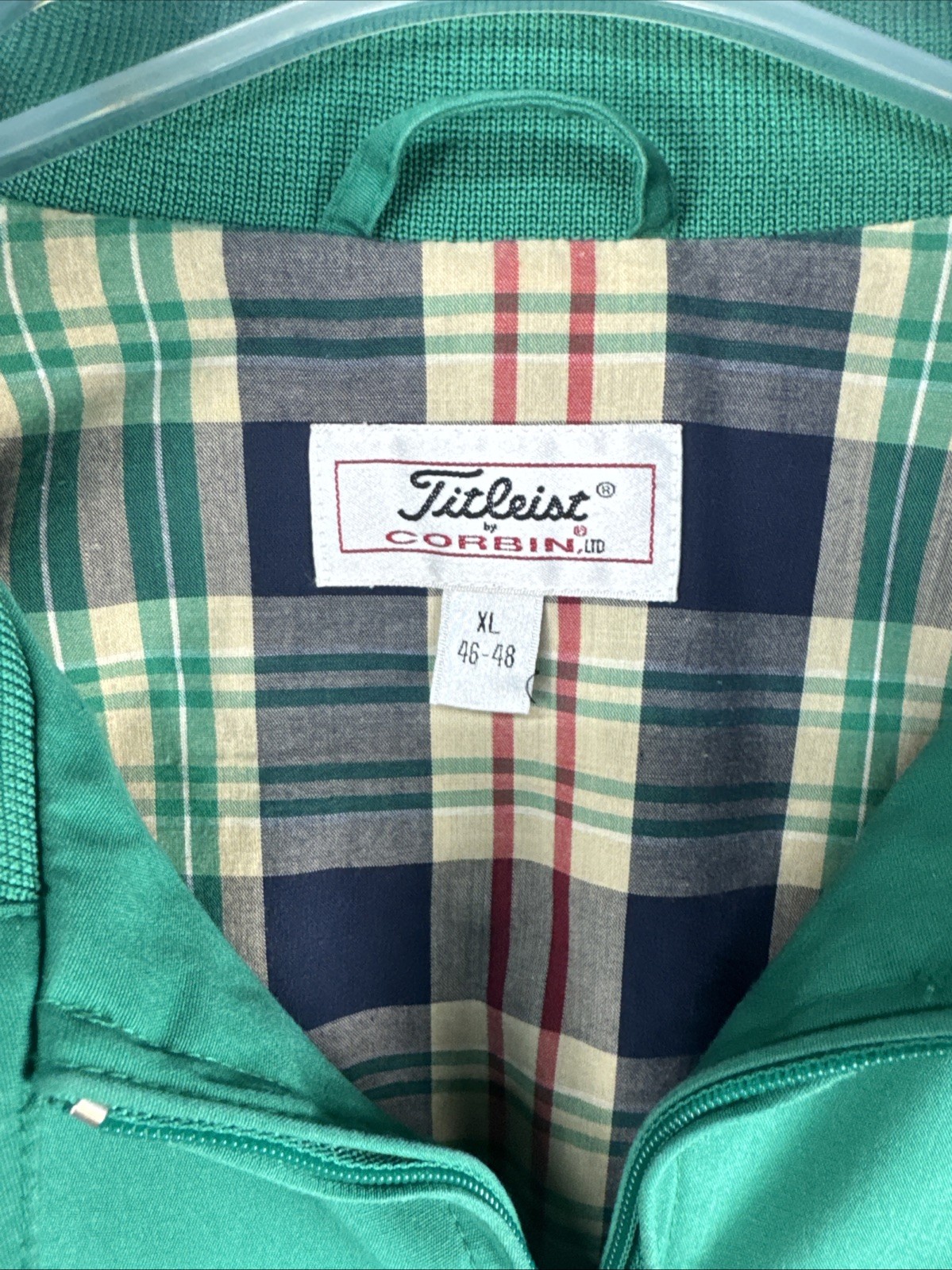 Full Zip Windbreaker Jacket Size M Men&rsquo;s Teal
