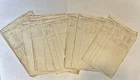26 RARE ANTIQUE CIVIL WAR CLOTHING LEDGERS DOCUMENTS 115TH PENNSYLVANIA INFANTRY