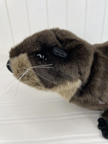 Folkmanis River Otter Hand Puppet Plush Stuffed Animal Brown Realistic - Picture 2 of 7