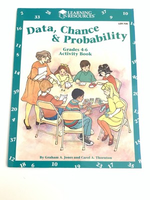 LEARNING RESOURCES - DATA, CHANCE & PROBABILITY GRADES 4-6 ACTIVITY BOOK *NEW*
