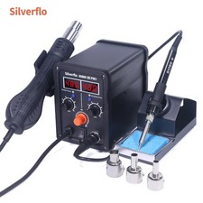 780W 8586D-III Soldering Iron Hot Air Rework Station Kit Desoldering Tool Set