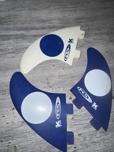 Vintage FCS K2. Kelly Slater Trifin Surfboard Fins GripKfin Set Of 3