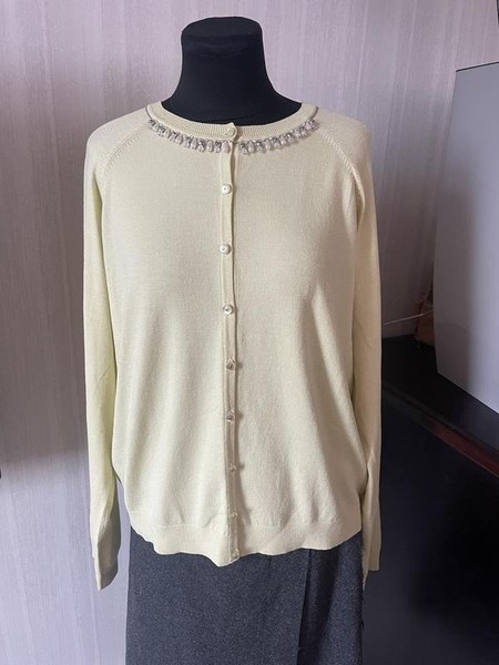 Women Gemmy Sweater Yellow Cotton 42 / XL / 50