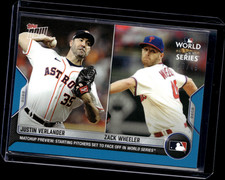 Justin Verlander, Zack Wheeler - 2022 MLB Topps Now #WSM-10 Blu 17/49 Parallelo