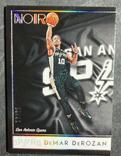 2018-19 DeMar DeRozan Panini Noir #50 San Antonio Spurs /25 Icon Edition