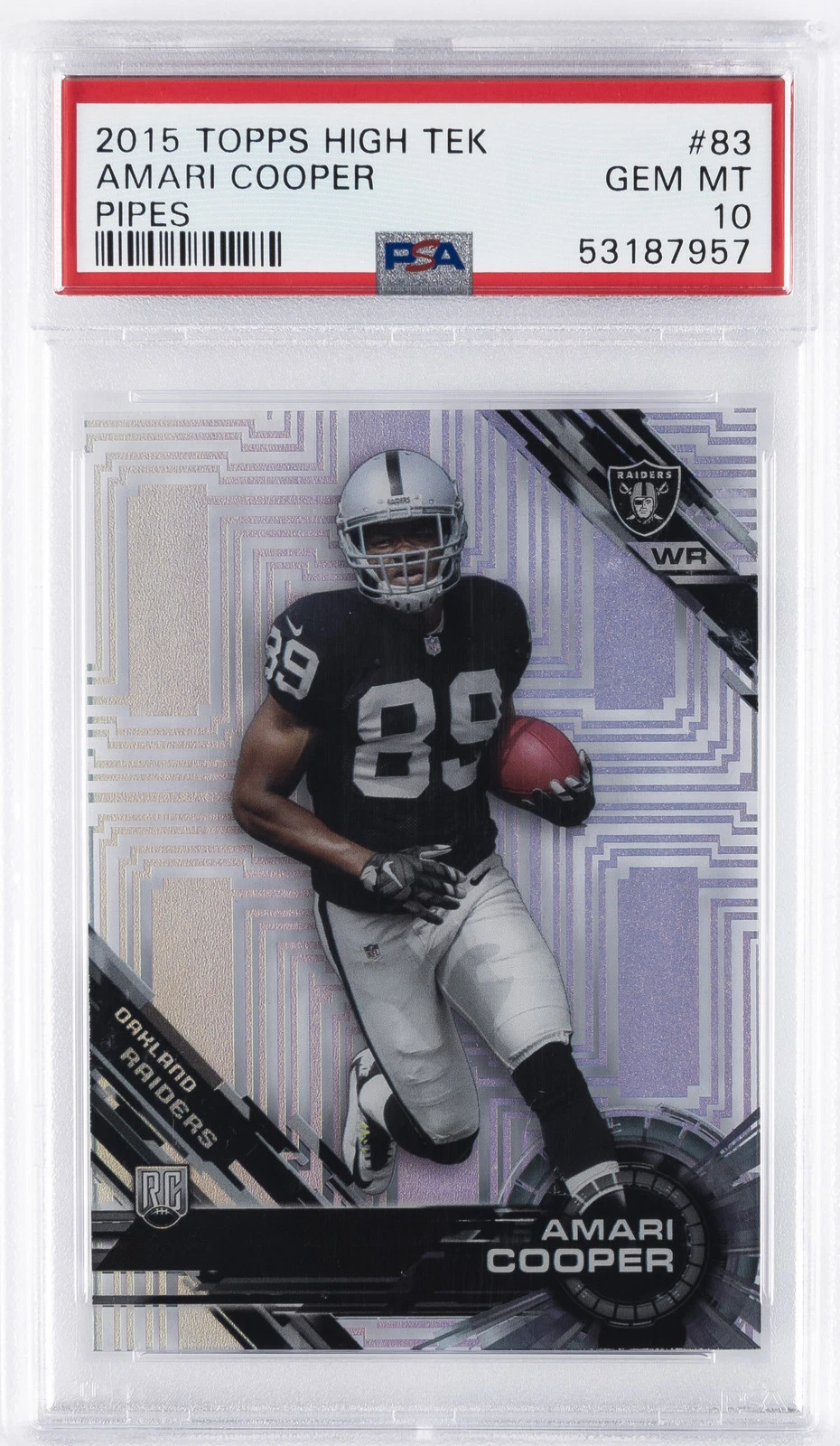 Amari Cooper Topps High Tek #83 Pipes