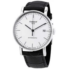 Tissot - Men's Swiss Automatic T-Classic Swissmatic, Black Leather Strap, 40mm