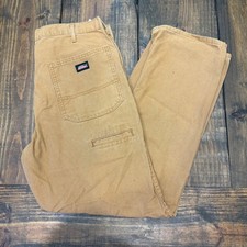 Dickies Mens Work Pants Carpenter Khaki Canvas Utility Trousers, y2k workwear