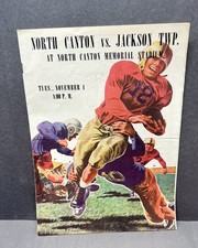Ohio High School Football Program 1947 North Canton vs Jackson Township