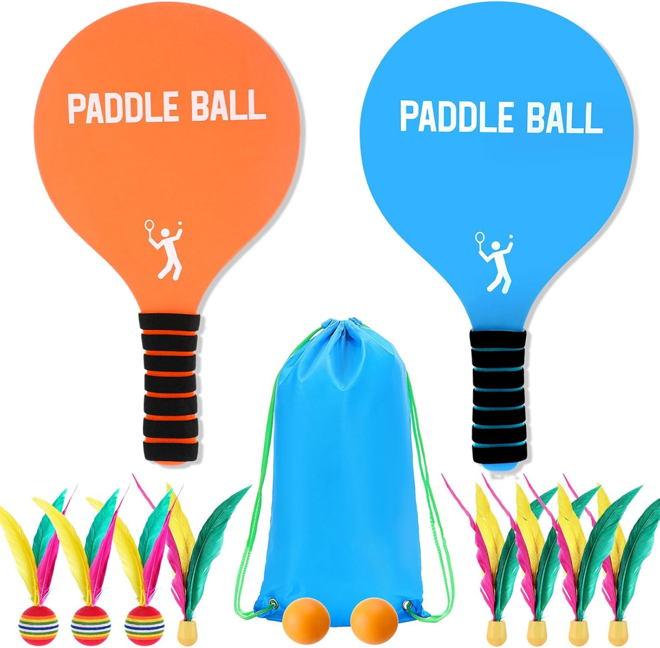 Paddle Ball Set - Funny Paddleball Rackets Game, Comfortable Anti-Slip ...