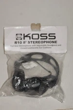 Koss KSSR10 R-10 On-Ear Headphones, Retro Style, Black