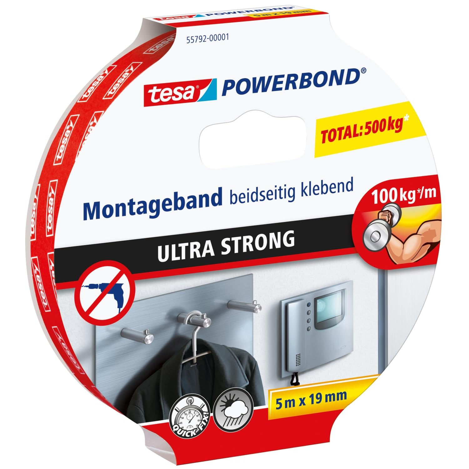 Fixer sans Percer vos Murs avec le Ruban Adhésif de Montage Double Face Powerbond Extra Fort