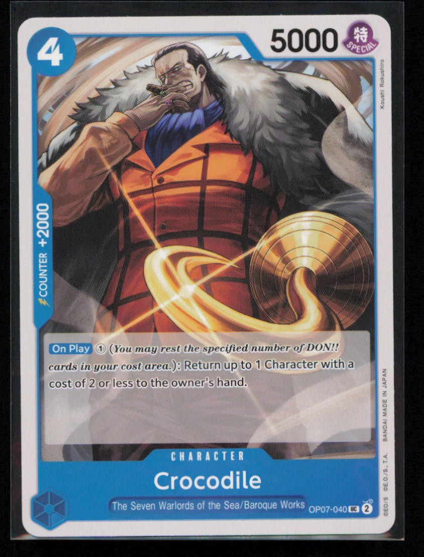 Crocodile OP07-040 One Piece 500 Years in the Future Uncommon Near Mint