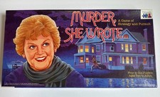 Murder She Wrote Board Game Warren 1985 Angela Lansbury 100% Complete Not Used
